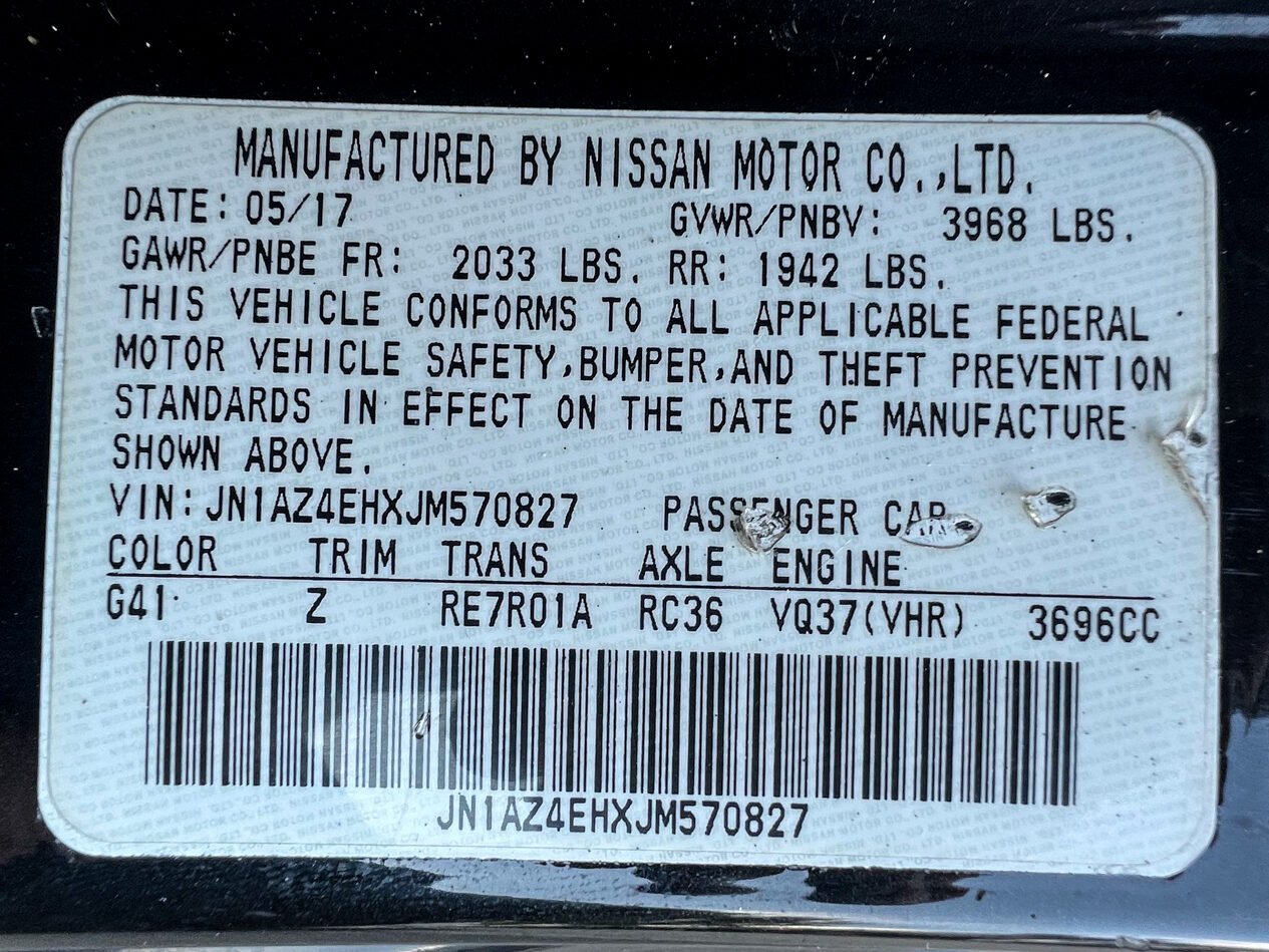 
								2018 Nissan 370Z Coupe full									
