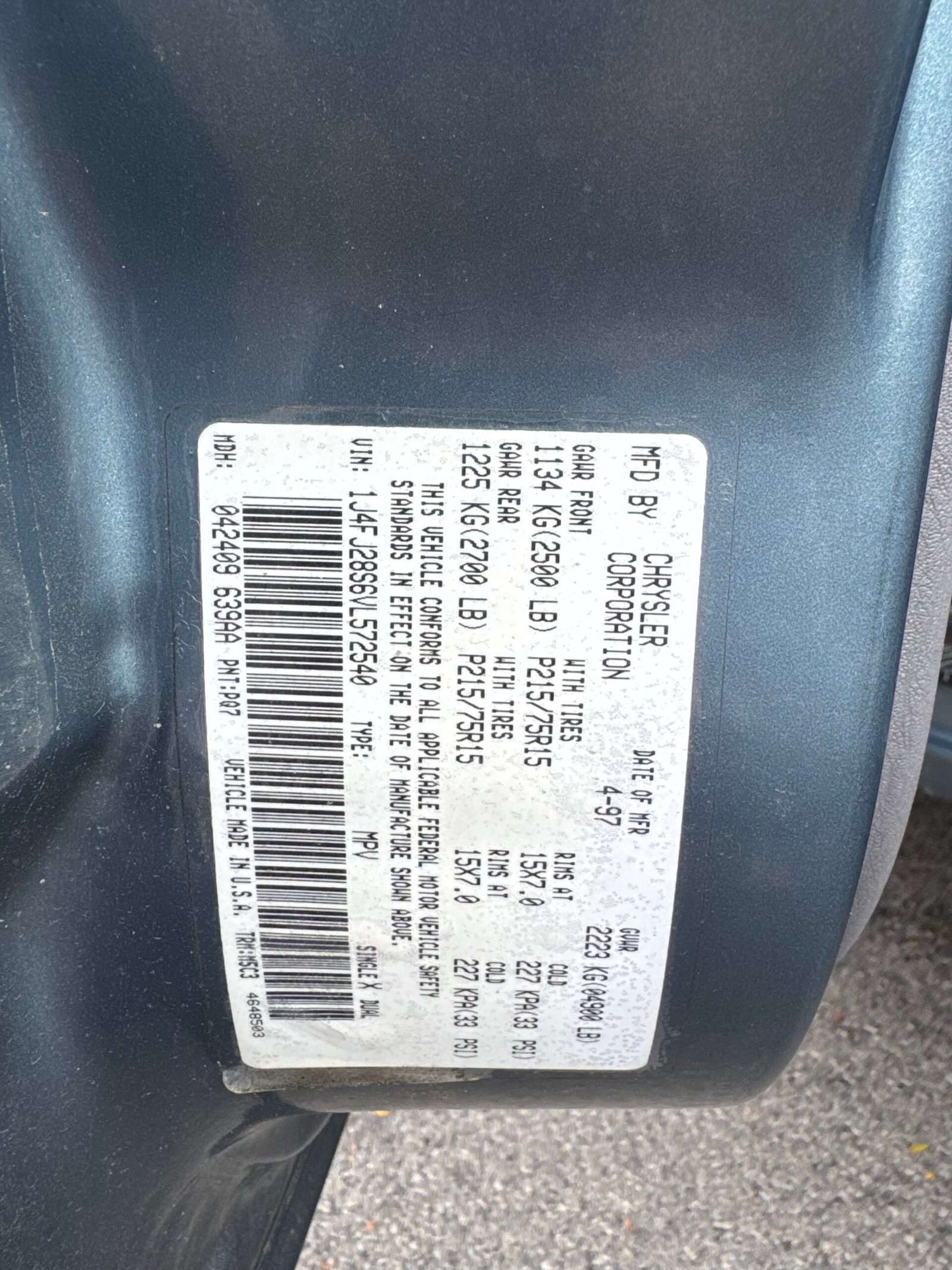 
								1997 jeep Cherokee full									